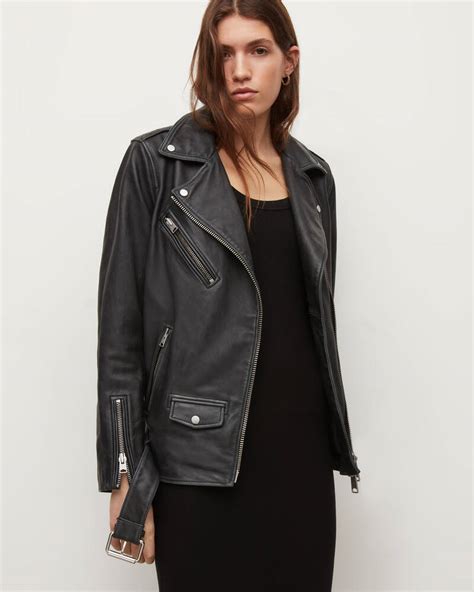 Billie Oversized Leather Biker Jacket